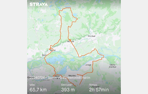 Sortie vélo de ce mercredi matin 24/07/2024