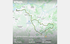 Sortie du club vélo Griffon du 6 novembre 2024.